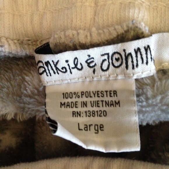 Warm and Cozy Frankie & Johnny Pajama Pants Large - Picture 9 of 10